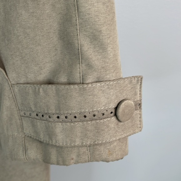 VINTAGE Y2K Marcona Chamois Jacket Olive Green Perforated Seams Size L - Picture 5 of 13